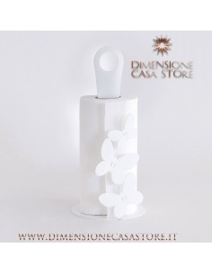 Arti & Mestieri - Porta Rotoli Butterfly-bianco Ø15x33H