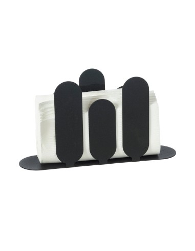Arti & Mestieri - Portatovaglioli verticale Park-24x6x13h cm-nero