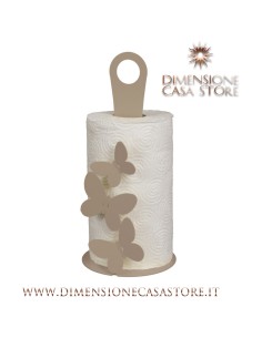 Arti & Mestieri - Porta Rotoli Butterfly-beige Ø15x33H