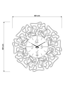 Arti & Mestieri-Orologio da parete Linea fango/avorio Ø69 cm 2
