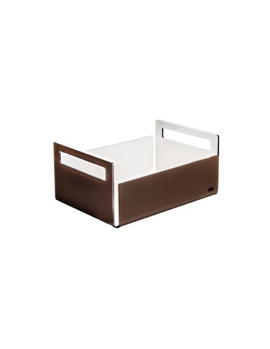 Vesta Home - Cassettina Like Water·marrone Monosatinato·29 X 21 X 13 H Th. 5 Mm