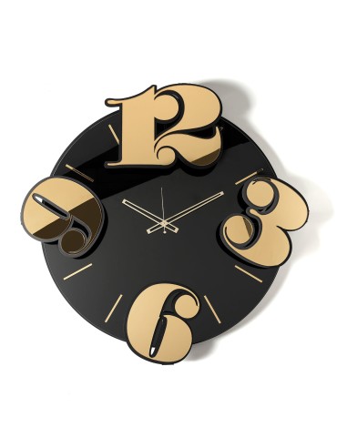Arti & Mestieri-Orologio da parete Benguiat nero/crystal luxe nero