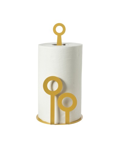 Arti & Mestieri - Porta rotoli da cucina Bollicine-⌀-ocra 15x30h cm