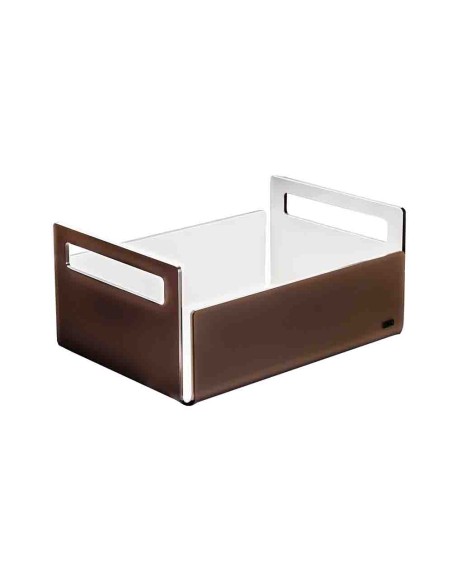 Vesta Home - Cassettina Like Water·marrone Monosatinato·29 X 21 X 13 H Th. 5 Mm