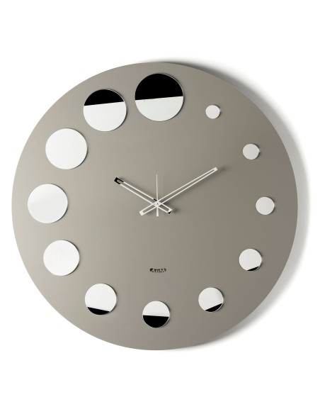 Arti & Mestieri-Orologio da parete Bodoni fango 62 x 70 cm di altezza - ∅ cm 24 quadrante