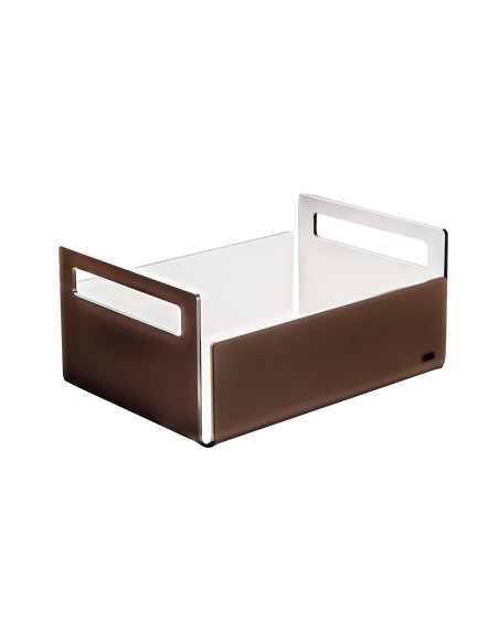 Vesta Home - Cassettina Like Water·marrone Monosatinato·29 X 21 X 13 H Th. 5 Mm