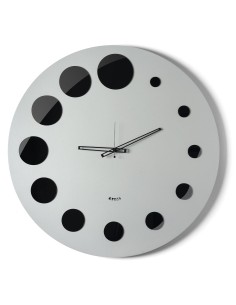 Arti & Mestieri-Orologio da parete Bodoni alluminio 62 x 70 cm di altezza - ∅ cm 24 quadrante