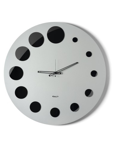 Arti & Mestieri-Orologio da parete Bodoni alluminio 62 x 70 cm di altezza - ∅ cm 24 quadrante