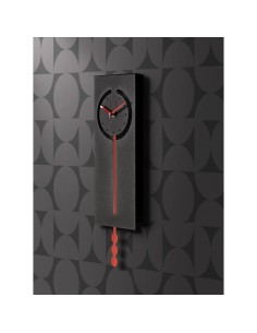 Arti & Mestieri - Orologio a pendolo Omega-20x53h cm-nero/ rosso 2