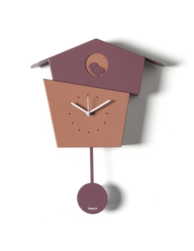 Arti & Mestieri - Orologio da parete Picchiarello-36x45h cm-ametista/mocha/ametista