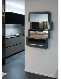 Arti & Mestieri - Specchio particolare Pixel-nero cm 63x82H 2