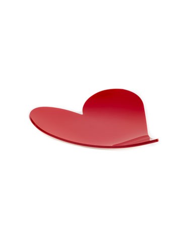 Vesta Home - Vuotatasche Carte Cuori·bianco/rosso·23,5 X 25,5 X 3 H Th. 5 Mm