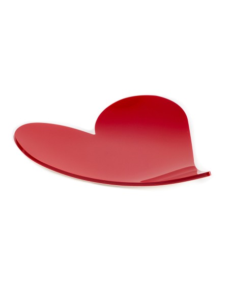 Vesta Home - Vuotatasche Carte Cuori·bianco/rosso·23,5 X 25,5 X 3 H Th. 5 Mm