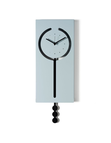 Arti & Mestieri - Orologio a pendolo Omega-cenere/ neroC364 petrolio/nero cm 20x53H