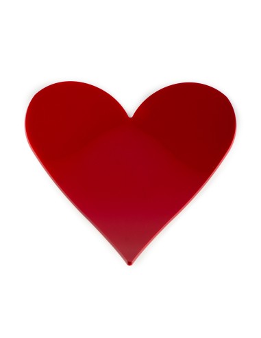 Vesta Home - Vuotatasche Carte Cuori·bianco/rosso·23,5 X 25,5 X 3 H Th. 5 Mm