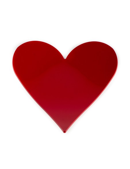 Vesta Home - Vuotatasche Carte Cuori·bianco/rosso·23,5 X 25,5 X 3 H Th. 5 Mm