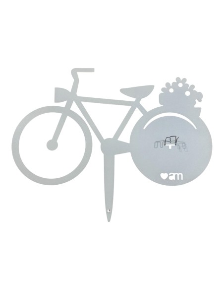 Porta zampirone BICI da vaso bianco