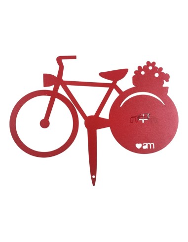 Porta zampirone BICI da vaso rosso