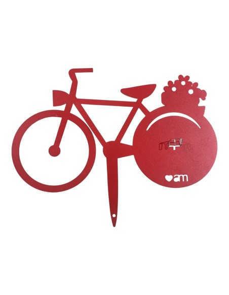 Porta zampirone BICI da vaso rosso