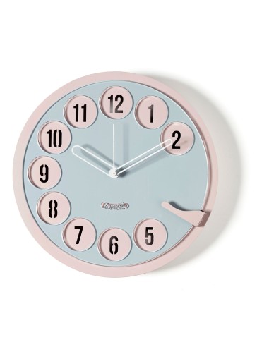 Arti & Mestieri - Orologio vintage Call me-⌀-gelso/cenere 30cm, 4cm di spessore