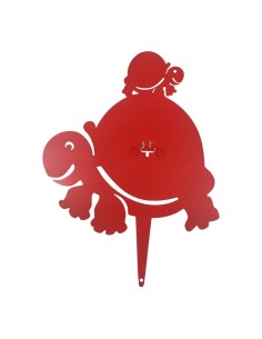 Porta zampirone TARTARUGA da vaso rosso