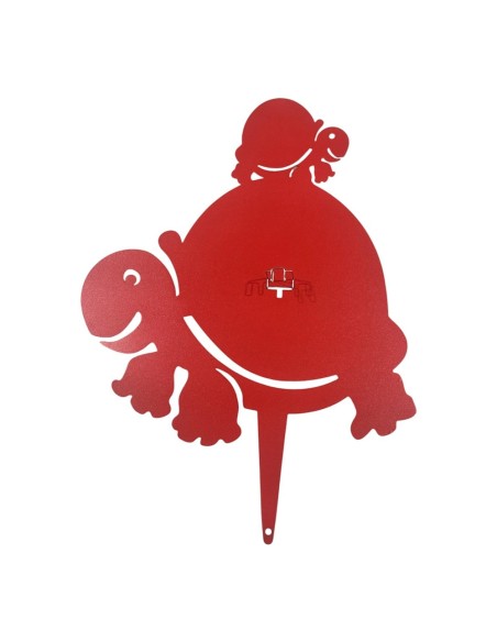 Porta zampirone TARTARUGA da vaso rosso
