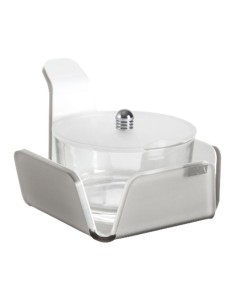 Vesta Home - Formaggera Tonda Like Water·tortora Monosatinato·10,5 X 10,5 X 10 H Th. 5 Mm 2