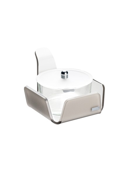 Vesta Home - Formaggera Tonda Like Water·tortora Monosatinato·10,5 X 10,5 X 10 H Th. 5 Mm
