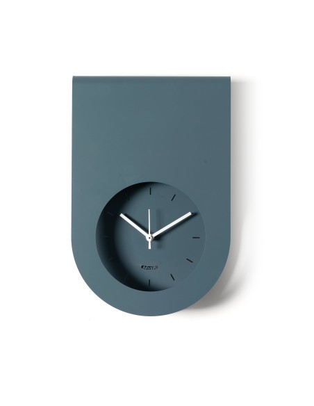 Arti & Mestieri - Orologio di design minimal Lembo-21x32h cm-petrolio