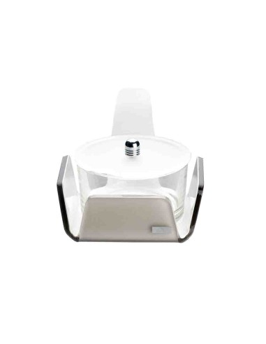 Vesta Home - Formaggera Tonda Like Water·tortora Monosatinato·10,5 X 10,5 X 10 H Th. 5 Mm