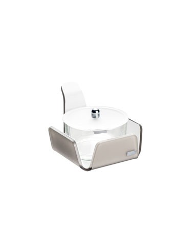 Vesta Home - Formaggera Tonda Like Water·tortora Monosatinato·10,5 X 10,5 X 10 H Th. 5 Mm