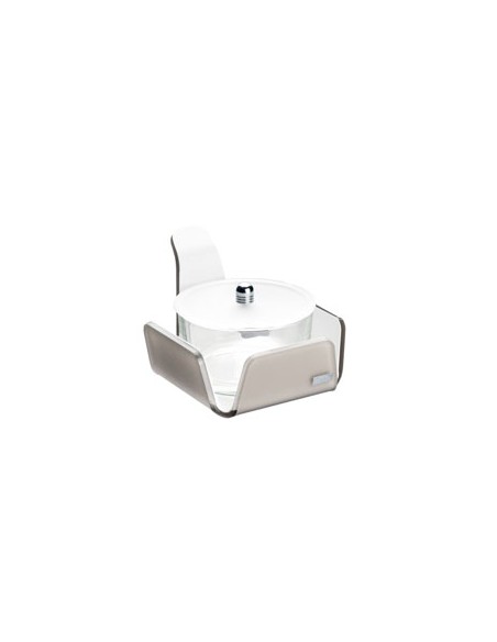Vesta Home - Formaggera Tonda Like Water·tortora Monosatinato·10,5 X 10,5 X 10 H Th. 5 Mm