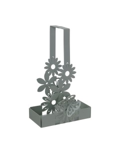 Arti & Mestieri - Porta bicchieri Margherite-16 x-giada 8 x 27 cm di altezza