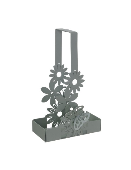 Arti & Mestieri - Porta bicchieri Margherite-16 x-giada 8 x 27 cm di altezza