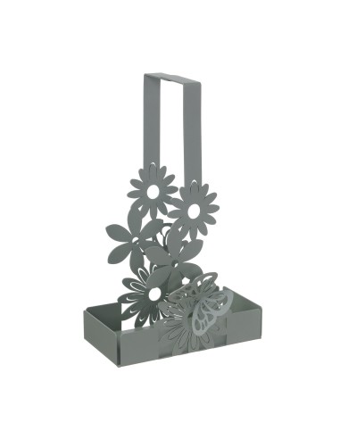 Arti & Mestieri - Porta bicchieri Margherite-16 x-giada 8 x 27 cm di altezza