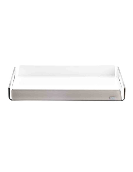 Vesta Home - Vassoio Piccolo Like Water·tortora Monosatinato·32 X 22 X 3,5 H Th. 5 Mm