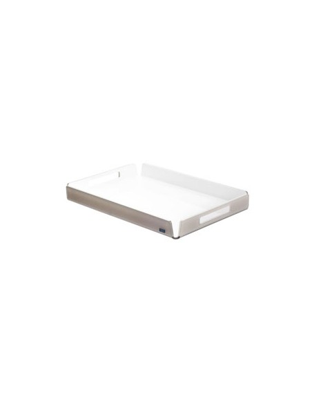Vesta Home - Vassoio Piccolo Like Water·tortora Monosatinato·32 X 22 X 3,5 H Th. 5 Mm