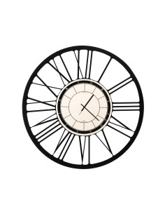 Arti & Mestieri - Orologio da parete di design numeri romani-70 cm di diametro-nero