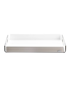 Vesta Home - Vassoio Piccolo Like Water·tortora Monosatinato·32 X 22 X 3,5 H Th. 5 Mm
