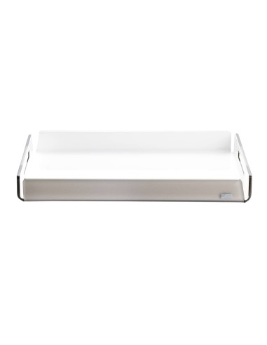 Vesta Home - Vassoio Piccolo Like Water·tortora Monosatinato·32 X 22 X 3,5 H Th. 5 Mm