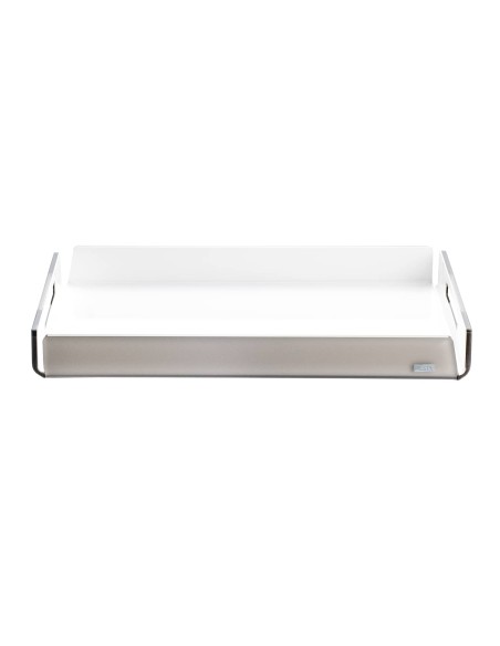 Vesta Home - Vassoio Piccolo Like Water·tortora Monosatinato·32 X 22 X 3,5 H Th. 5 Mm