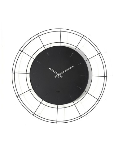 Arti & Mestieri - Orologio da parete contemporaneo Nudo grande-94 cm di diametro-nero