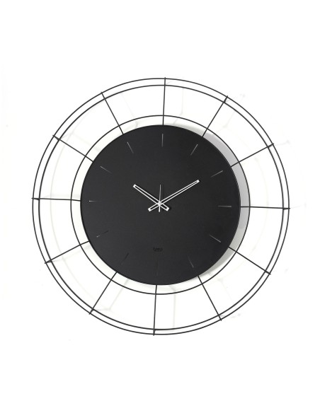 Arti & Mestieri - Orologio da parete contemporaneo Nudo grande-94 cm di diametro-nero