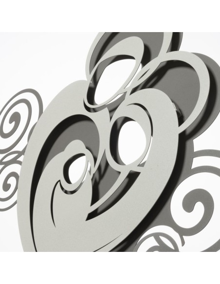 Arti & Mestieri - Pannello decorativo moderno Sacra Famiglia Orfeo-fango/avorio 80 x 50 cm di altezza