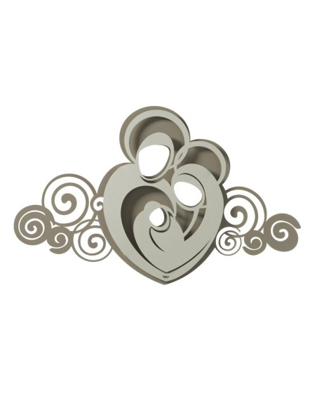 Arti & Mestieri - Pannello decorativo moderno Sacra Famiglia Orfeo-80 x-beige/avorio 50 cm di altezza