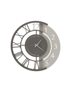 Arti & Mestieri - Orologio da parete particolare Full Metal Jack piccolo-45 cm di diametro-avorio/fango