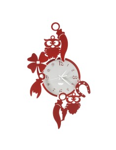 Arti & Mestieri - Orologio da parete di design portafortuna Good Luck 32 x 52 cm di altezza 2
