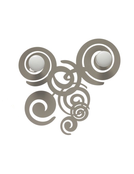 Arti & Mestieri - Appendiabiti di design Ganci da parete con riccioli Arabesque-sabbia