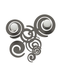 Arti & Mestieri - Appendiabiti di design Ganci da parete con riccioli Arabesque-29 x-fango 29 cm di altezza 2