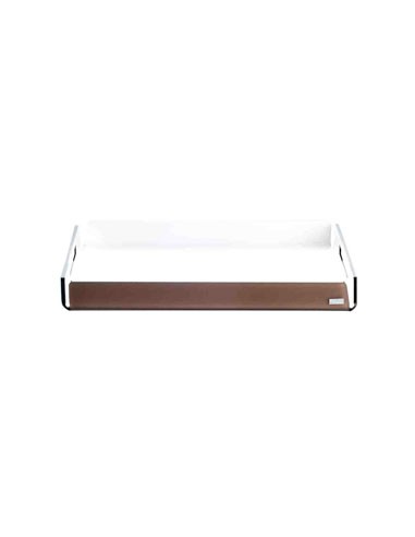 Vesta Home - Vassoio Piccolo Like Water·marrone Monosatinato·32 X 22 X 3,5 H Th. 5 Mm
